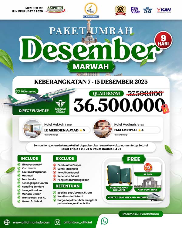 paket umroh desember 2025 2