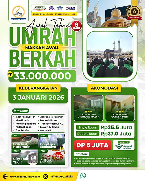 paket umroh murah januari 2026